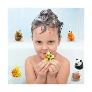 ArtCreativity Duckies de goma de animales del zoológico_4