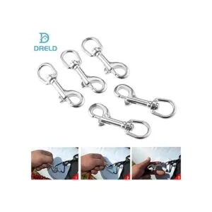 Dreld Juego de 5 ganchos de acero inoxidable para barra_4