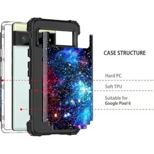 Miqala Funda compatible con Google Pixel 6 brillante en_2