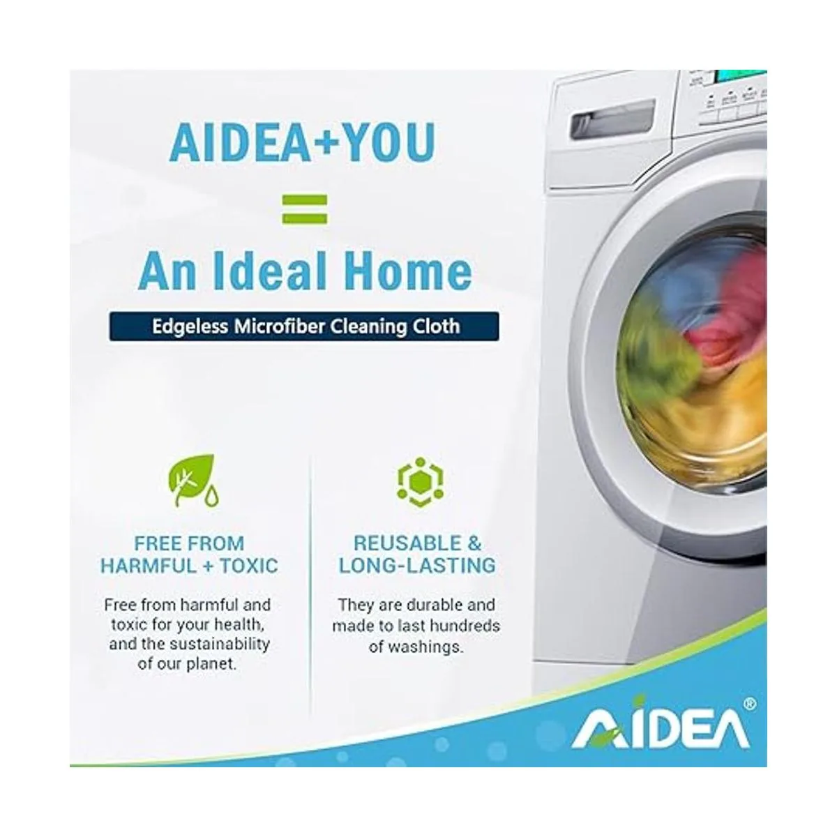 AIDEA Paños de limpieza de microfibra multiuso más_3