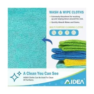 AIDEA Paños de limpieza de microfibra multiuso más_2