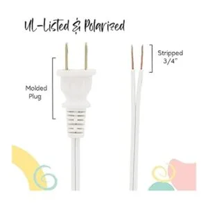 I Like That Lamp Cable de lámpara blanco de 12 pies cable_2