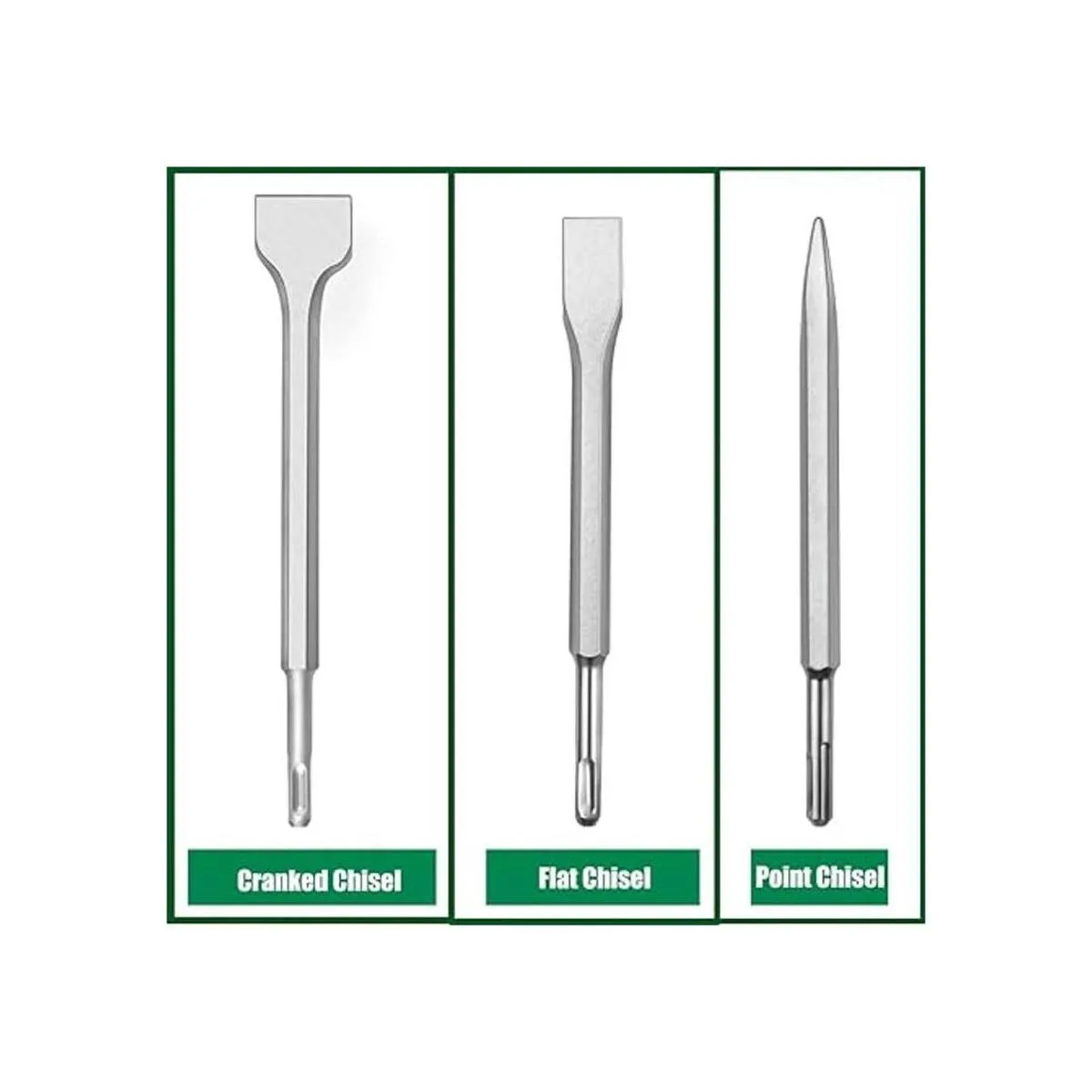 SDSPlus Juego de cinceles de taladro de martillo juego_3