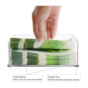 Servilletero acrílico para mesa y cocina servilletas_4