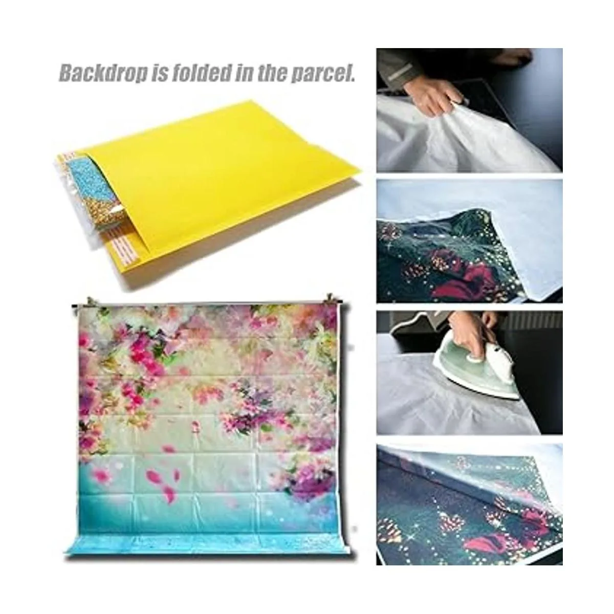 FiVan Telón de fondo con flor glicina en blanco y verde_7