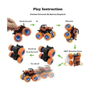 Monster Truck for Boys 3 4 5 6 7 Year Old4 Pack Push and_2