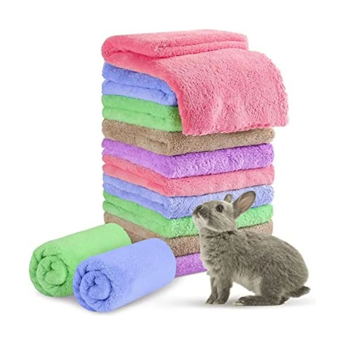 10 piezas de mantas de conejillos de indias forro polar_1