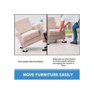 kayzn Deslizador de muebles 312 x 6 pulgadas ovalado de_5