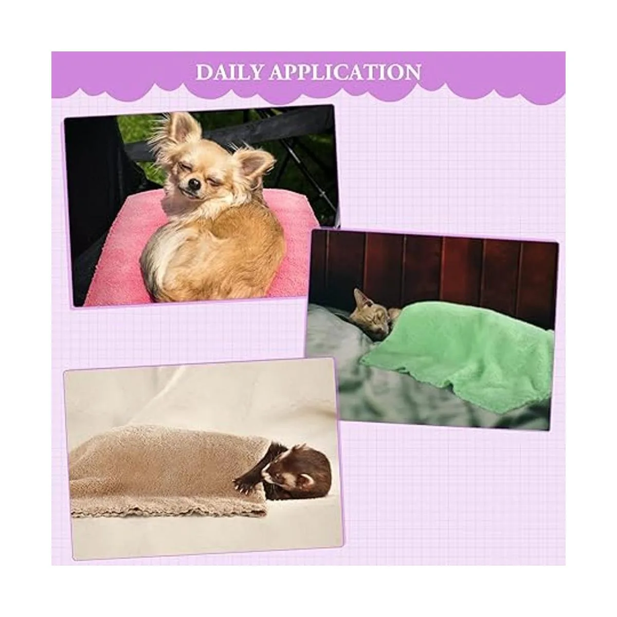 10 piezas de mantas de conejillos de indias forro polar_6