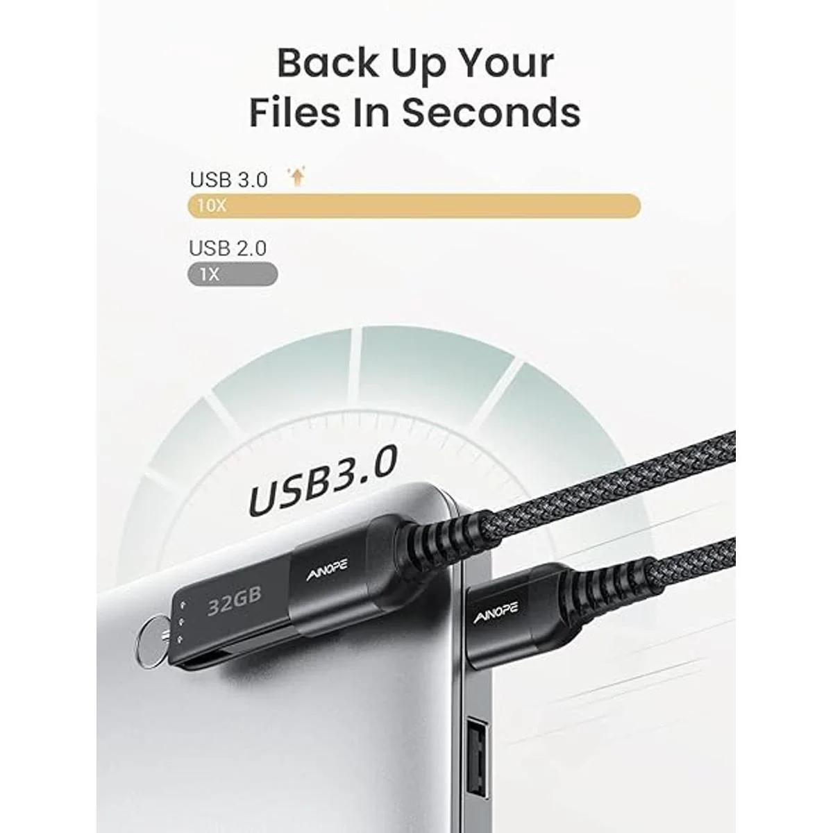 Cable de extensión USB de 20 pies USB 3.0 macho a hembra_4