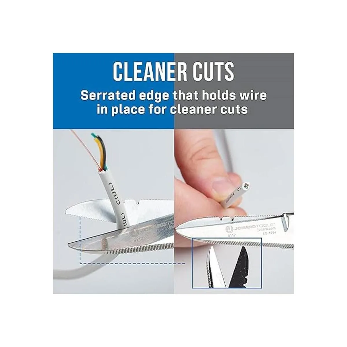 Jonard Tools Tijeras de electricista de acero inoxidable_3