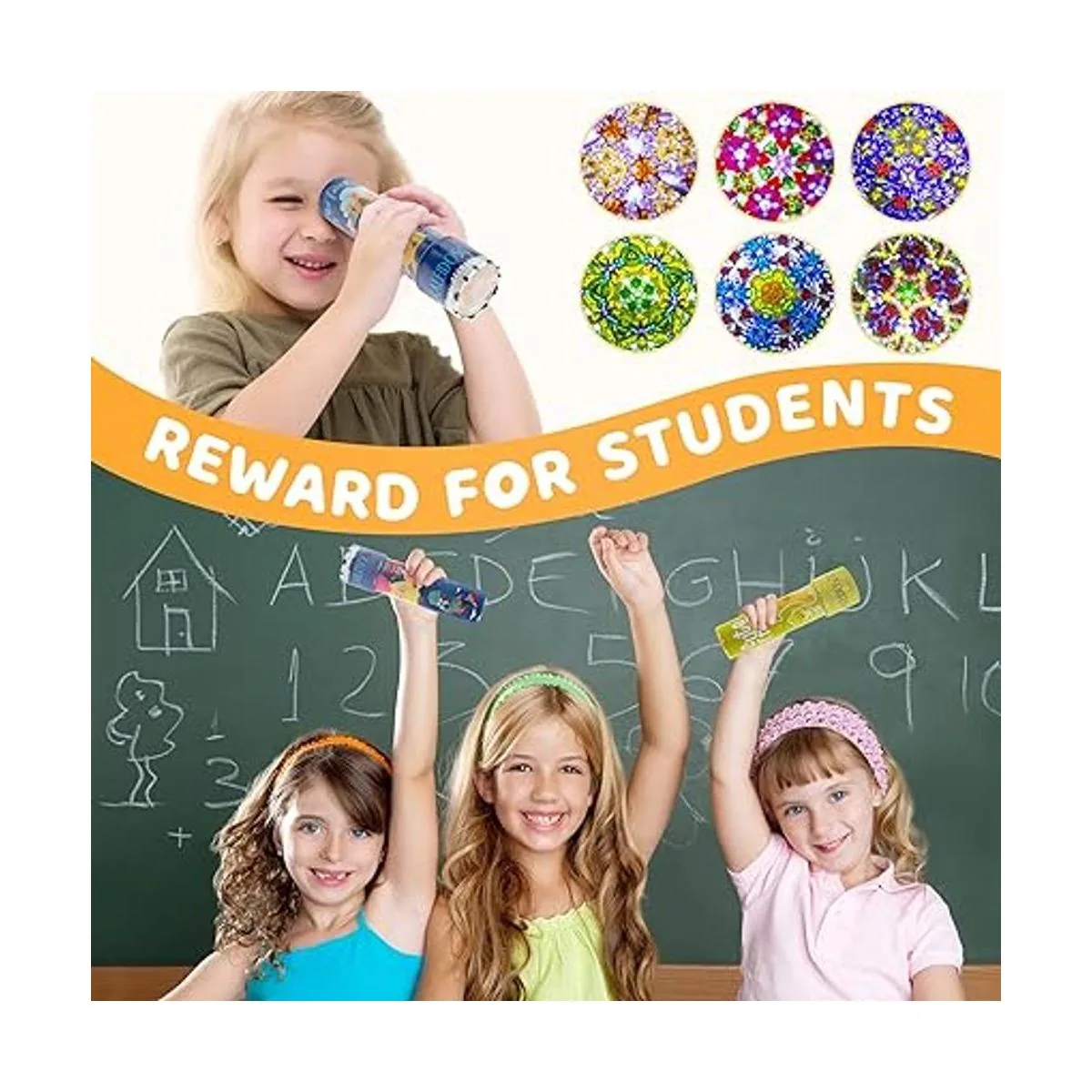 DFantiX Caleidoscopio clásico de lata paquete de 2_5