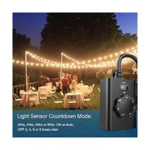 New One Enchufe de temporizador con sensor de luz para_6