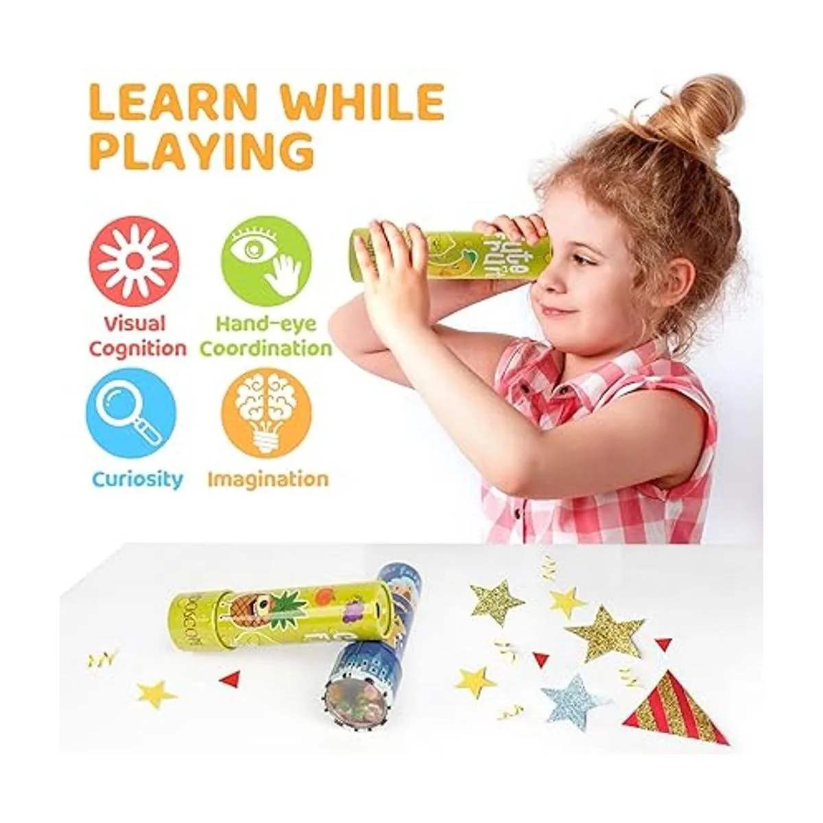 DFantiX Caleidoscopio clásico de lata paquete de 2_3