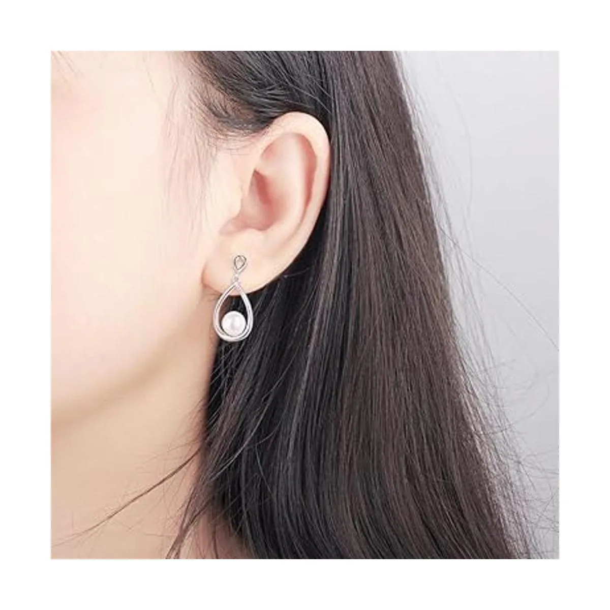 LGSY Aretes de plata de ley 925 con forma de gota de agua_6