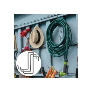 DINGEE Ganchos grandes con revestimiento de vinilo para_6