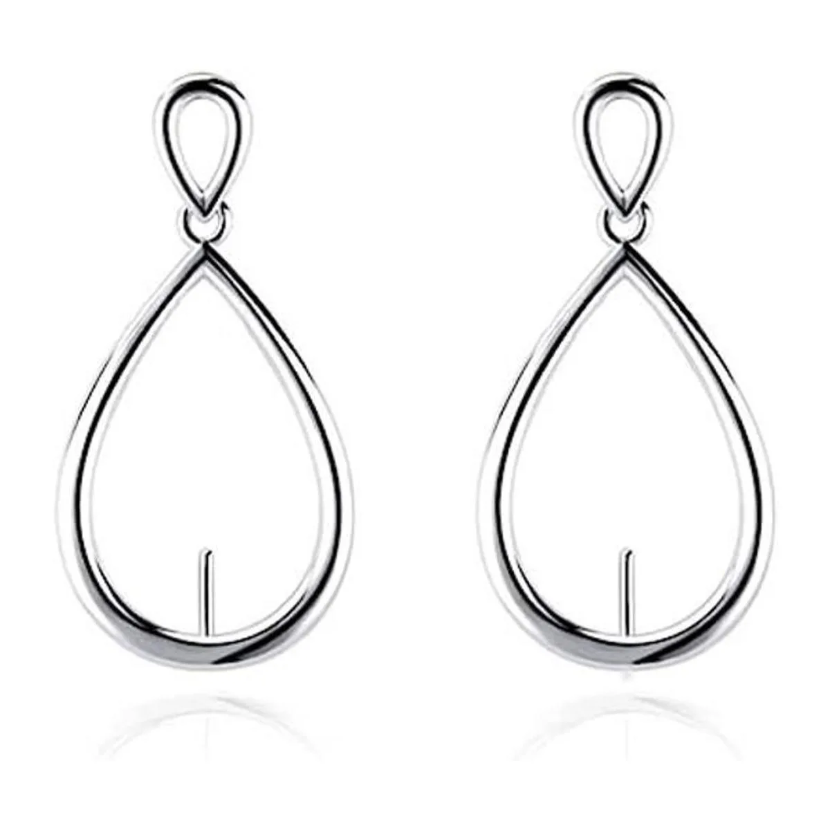 LGSY Aretes de plata de ley 925 con forma de gota de agua_1