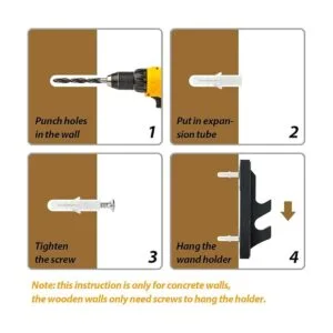 Soporte de pared para varita mágica de 2 niveles color_6