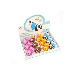 PowerTRC Wind Up Coloridos Perros Juego de 12 Juguetes_6