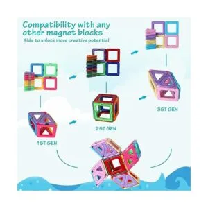Juego básico de bloques magnéticos 28 piezas kits de_3
