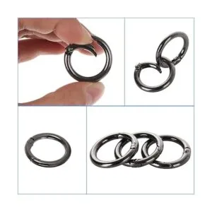 40 anillos de resorte redondo de 1.102 in mosquetón_3