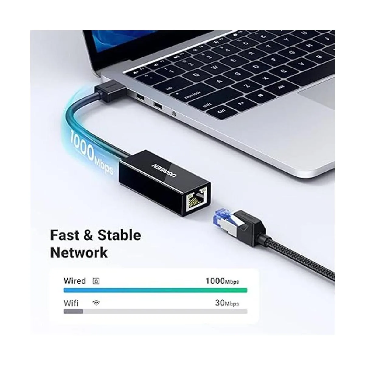 UGREEN Adaptador USB a Ethernet para computadora portátil_2