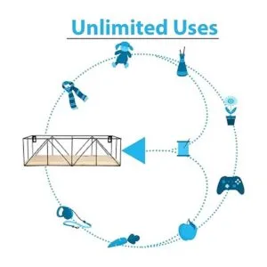 Blue Donuts Cestas de alambre pequeñas para almacenamiento_3