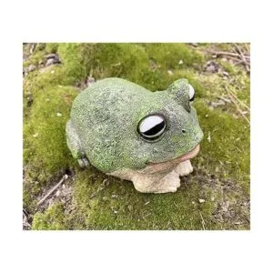 Top Brass Chunky Frog Key Hider Estatua de jardín de sapo_4