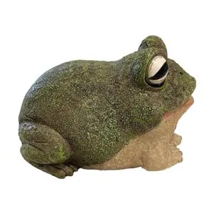 Top Brass Chunky Frog Key Hider Estatua de jardín de sapo_2