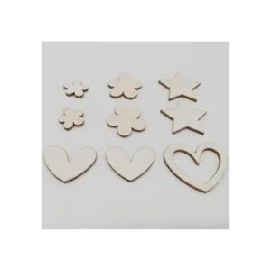 TENDYCOCO 100 piezas de madera para manualidades con_5
