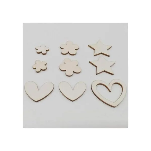 TENDYCOCO 100 piezas de madera para manualidades con_5