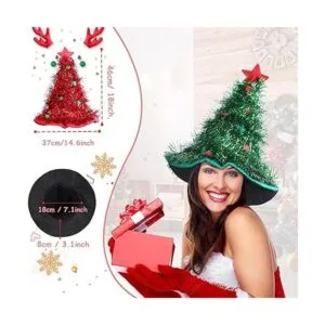 2 gorros de Navidad para árbol de Navidad sombreros de_2