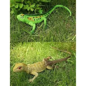 Carykon 4 piezas simulación gran lagarto desierto camaleón_5