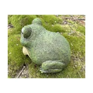 Top Brass Chunky Frog Key Hider Estatua de jardín de sapo_5