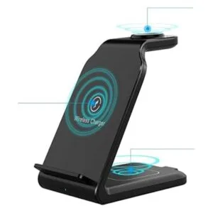 Cargador rápido inalámbrico 3 en 1 certificación Qi_2