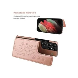 Vaburs Funda tipo cartera para Galaxy S21 Ultra con_5