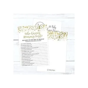 25 puntos dorados que sabe Mommy mejor Baby Shower juego_5