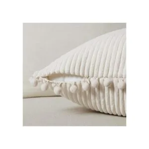 Fancy Homi Paquete de 2 fundas de cojines de pana suave_3