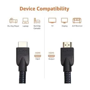 Cable trenzado de nailon de 4 K 18 Gbps HDMI a HDMI 25_3