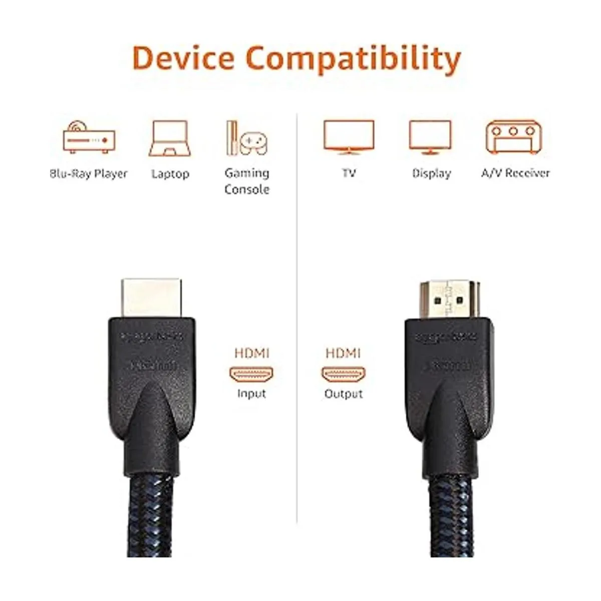 Cable trenzado de nailon de 4 K 18 Gbps HDMI a HDMI 25_3