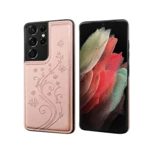 Vaburs Funda tipo cartera para Galaxy S21 Ultra con_3