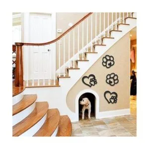 Decoración de habitación de perro impresiones de patas de_5