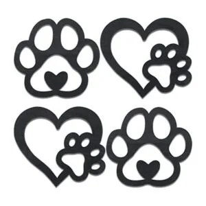 Decoración de habitación de perro impresiones de patas de_1