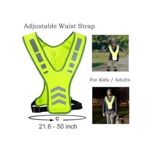 TOURUN Chaleco reflectante para correr con bolsillo para_3