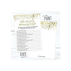 25 puntos dorados que sabe Mommy mejor Baby Shower juego_3