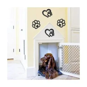 Decoración de habitación de perro impresiones de patas de_6