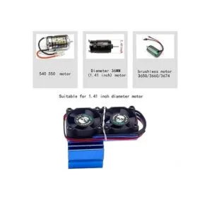 REhobby Motor de coche Rc disipador de calor para motor de_2