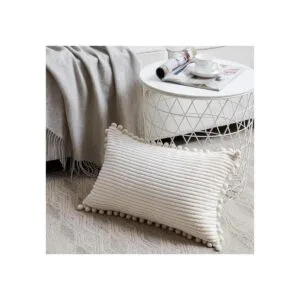 Fancy Homi Paquete de 2 fundas de cojines de pana suave_2