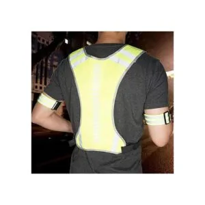 TOURUN Chaleco reflectante para correr con bolsillo para_4