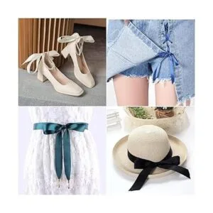 2x50 Yards Ivory Double Faced Satin RibbonSolid Color_6